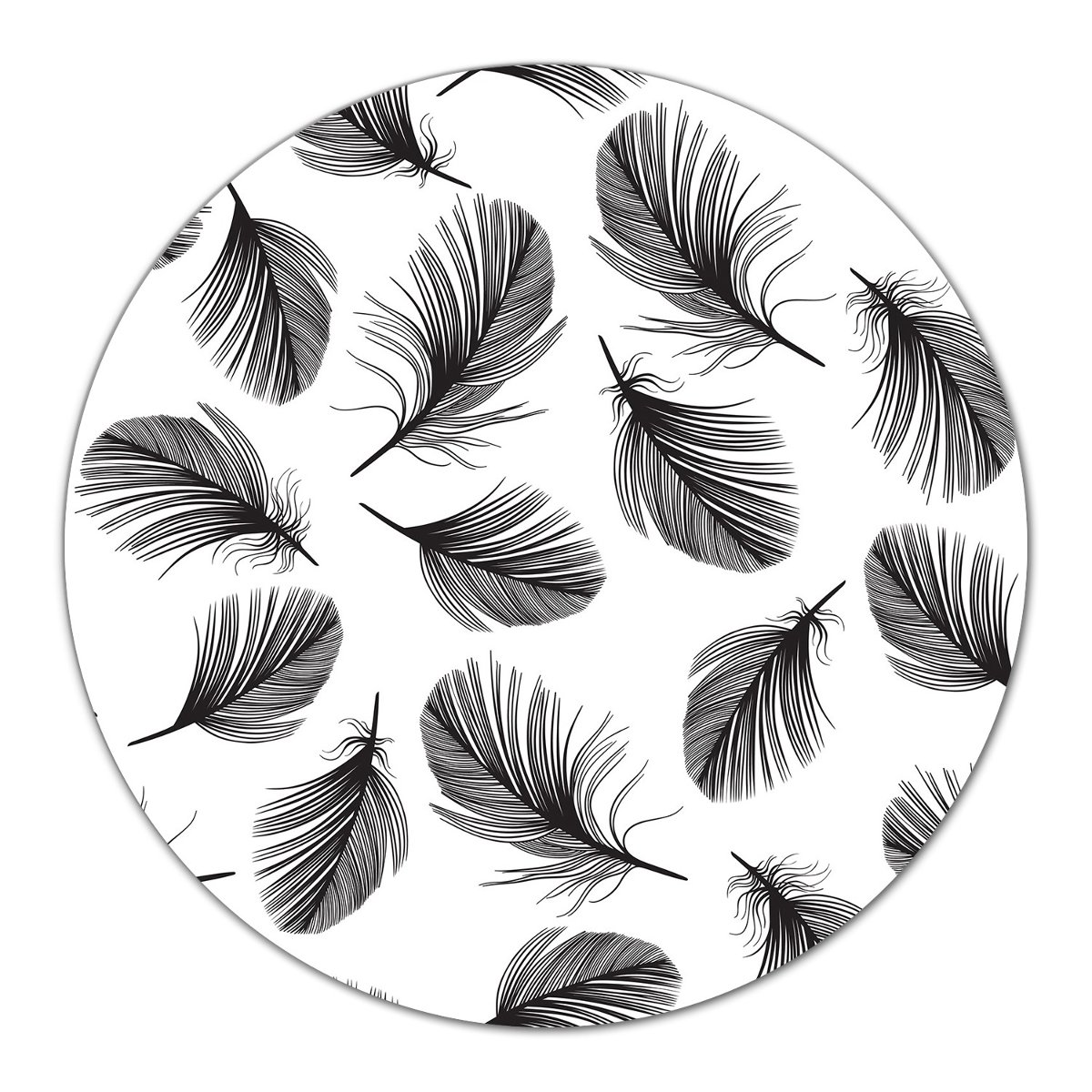 Deska osłona kuchenna Ręcznie rysowane pióra fi40, Coloray