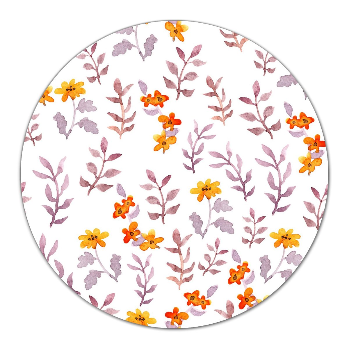 Podstawka ze szkła ozdobna Malowane kwiatki fi40, Coloray