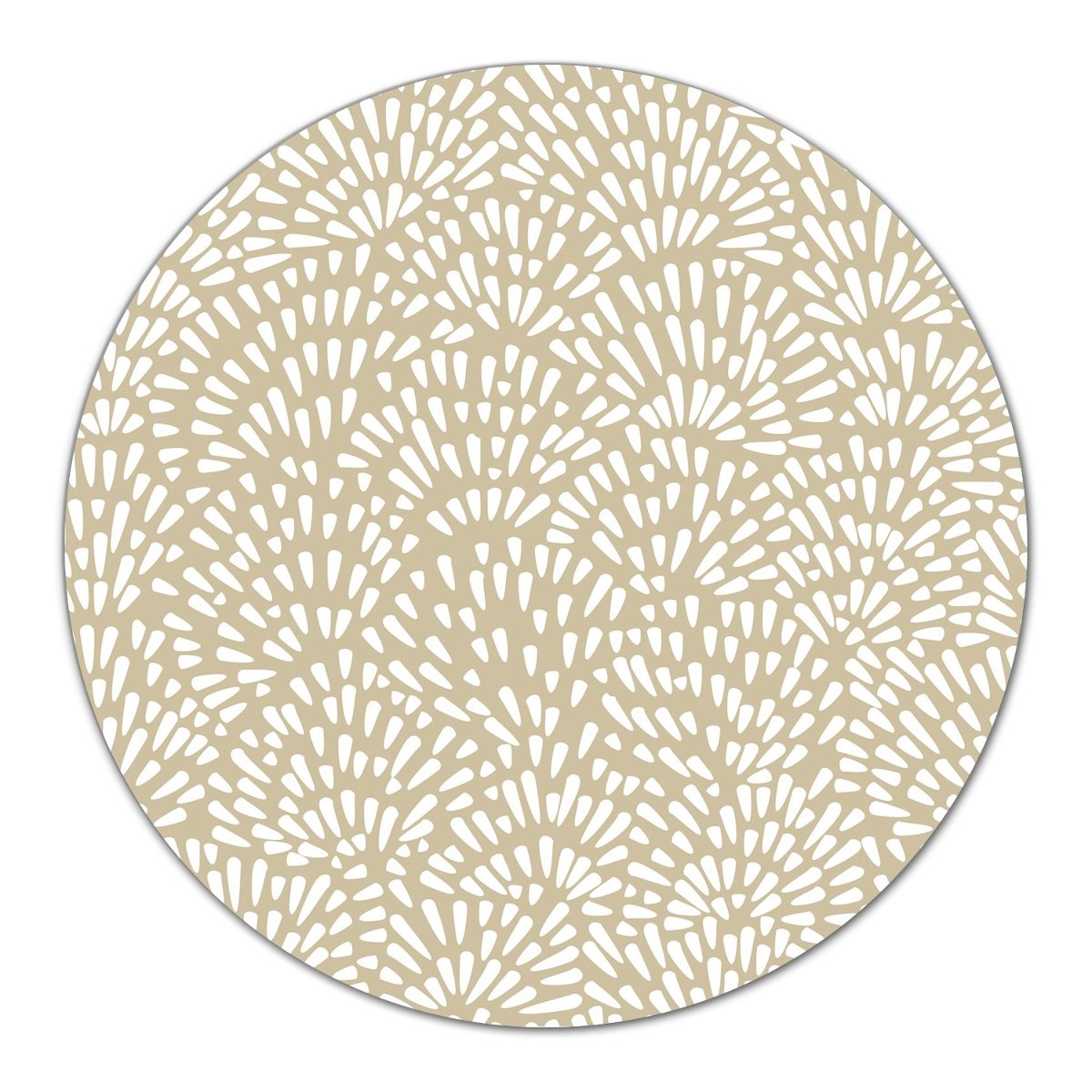 Deska szklana podstawka Beżowe Łzy Boho Styl fi40, Coloray