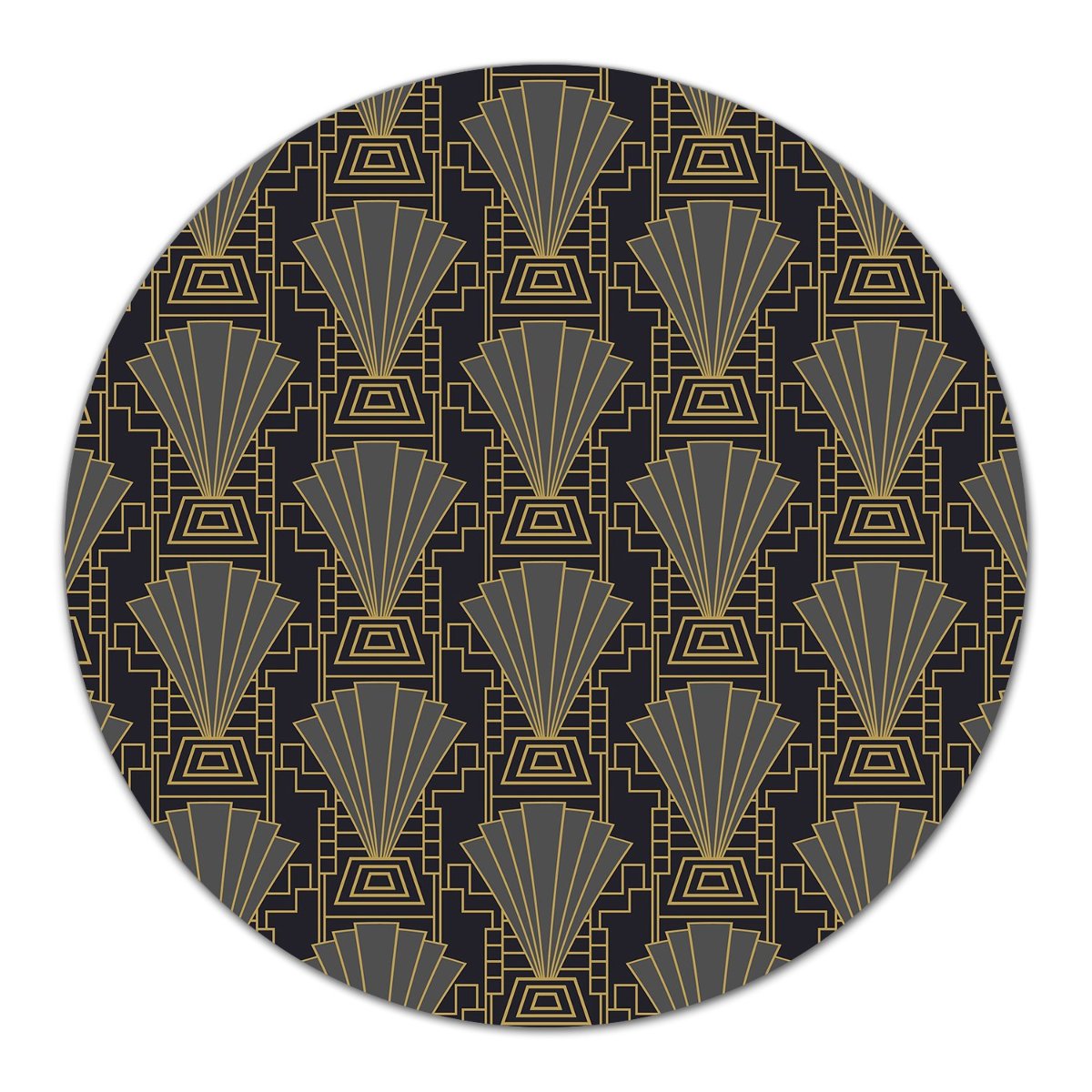 Szklana podstawka z nadrukiem Art deco wzór fi40, Coloray
