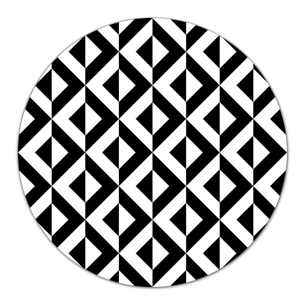 Szklana podkładka dekor Geometryczna iluzja fi40, Coloray