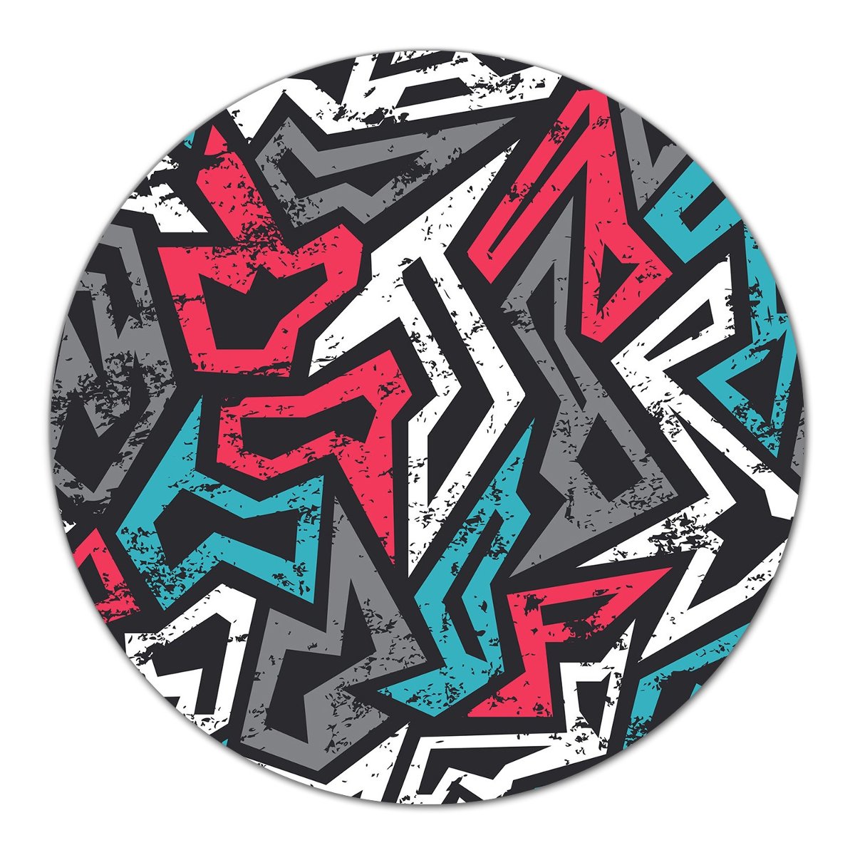 Deska szklana na nóżkach do krojenia Graffiti fi40, Coloray