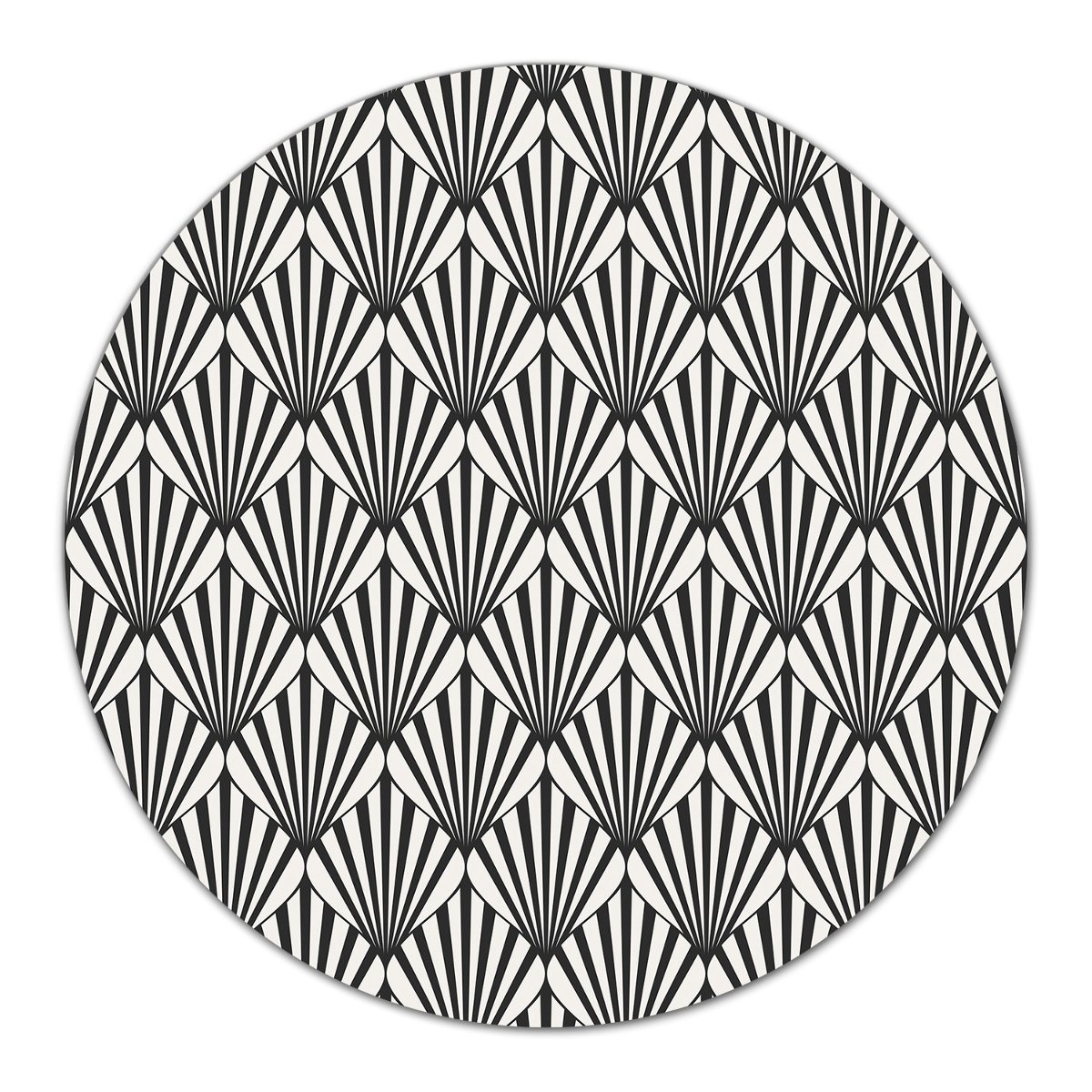 Szklana podstawka ozdobna Geometryczny wzór fi40, Coloray