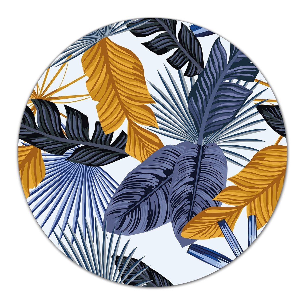 Podstawka ze szkła do kuchni Liście palmowe fi40, Coloray