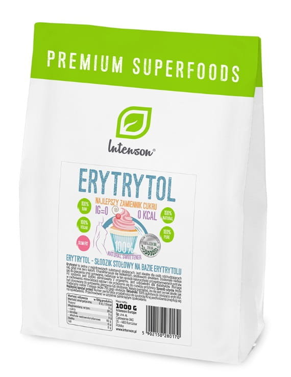 INTENSON Erytrytol 1kg Naturalny Słodzik 0kcal