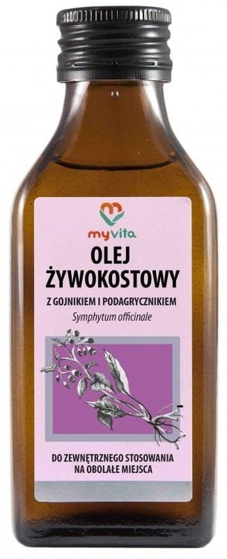 MYVITA Olej żywokostowy z gonikiem i podagrycznikiem 100ml - Myvita