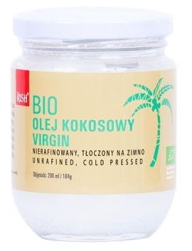 RISH OLEJ KOKOSOWY VIRGIN BIO 200 ml/184 g - RISH 4791098099927