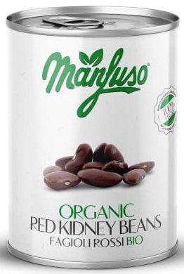 MANFUSO Fasola czerwona kidney w zalewie BIO 400 g