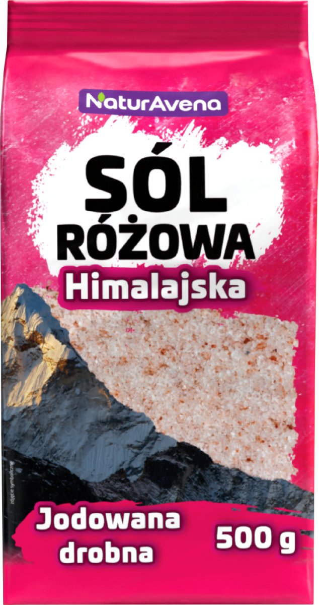 NaturAvena Sól Himalajska Drobna 500g -