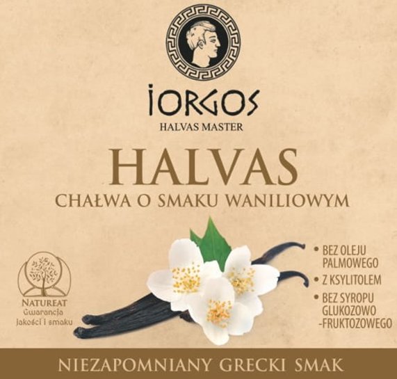 Iorgos Chałwa waniliowa słodzona ksylitolem , 250g