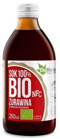 EkaMedica Sok Żurawina Suplement Diety BIO 250ml -