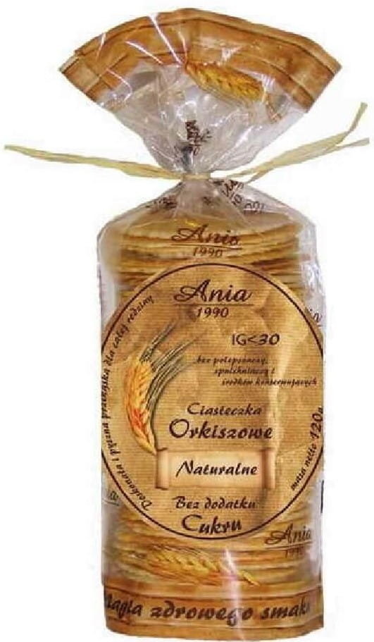 BioAnia BIOANIA CIASTECZKA ORKISZOWE NATURALNE 120G ANI193