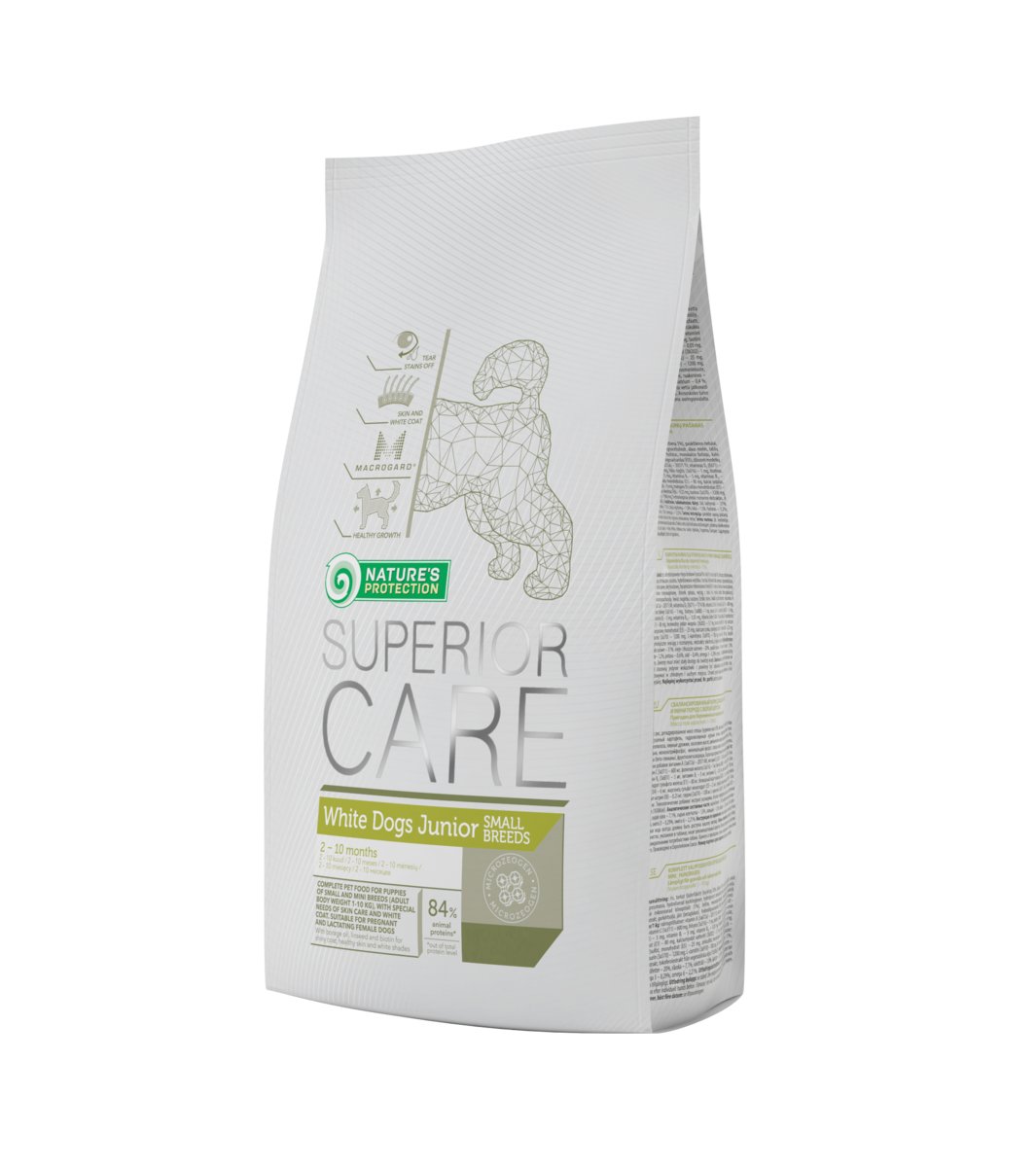 Natures Protection Superior Care White Dogs Junior 10Kg