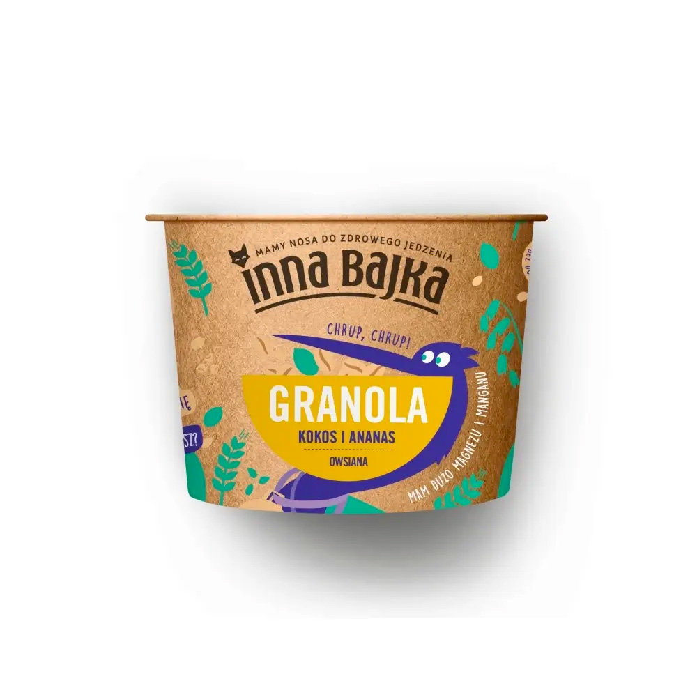 Inna Bajka Granola kokosowa z ananasem 65 g