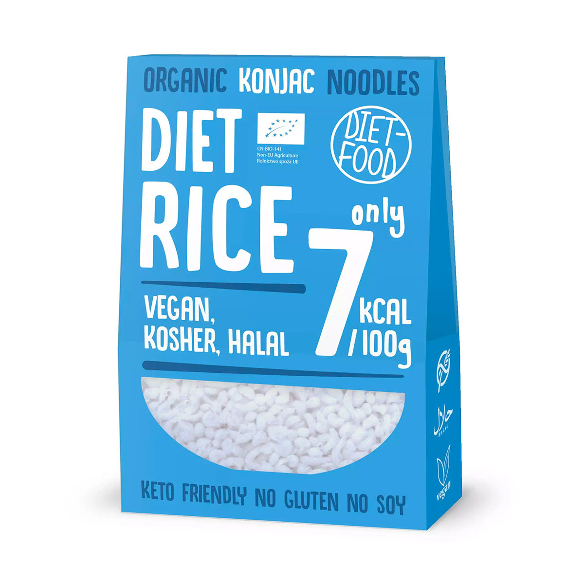 Diet-Food BIO Organic Rice - makaron roślinny z rośliny Konnyak 300gr netto shirataki