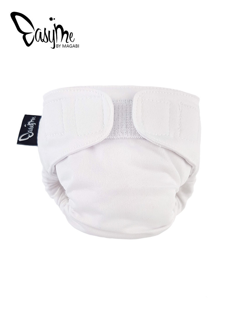 EasyMe, Pieluszka wielorazowa, biała, rozmiar 0/1, 2,5-5 kg