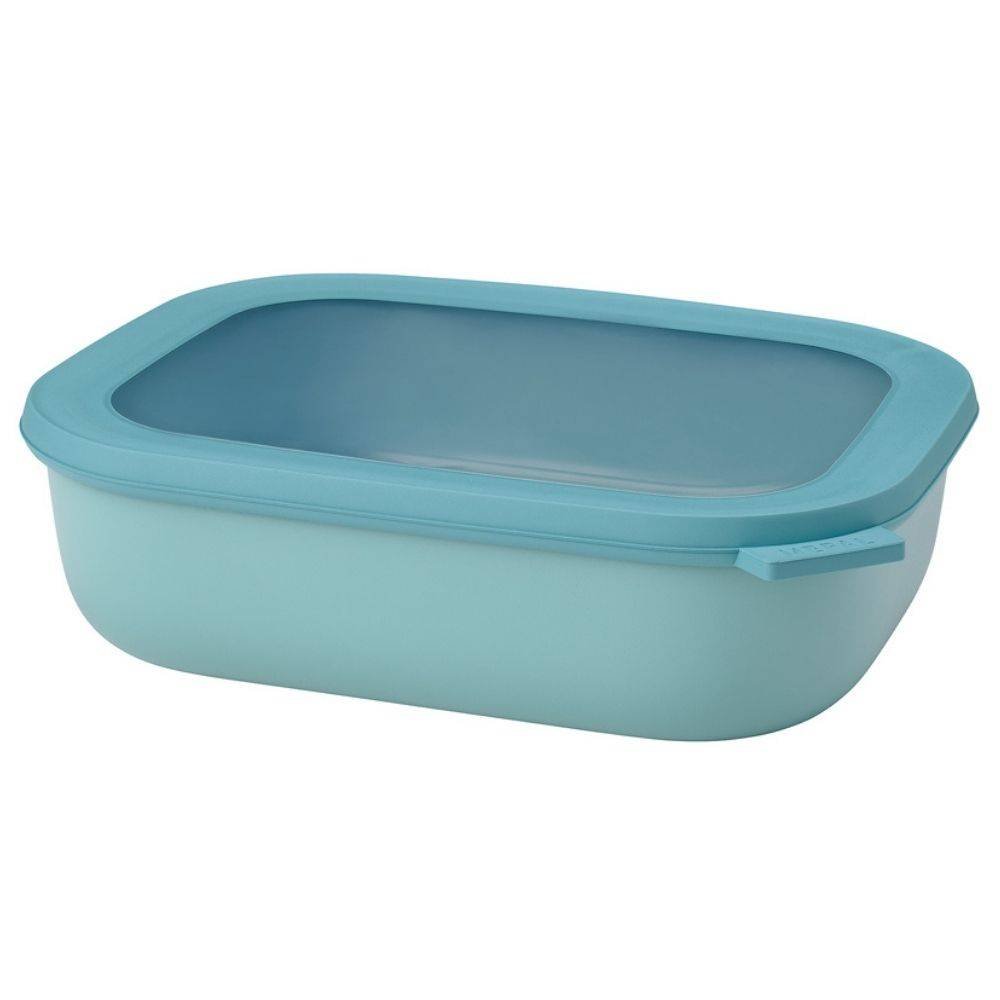 Mepal Mepal Cirqula Oblong Nordic Green 2 L Turkusowa Miska Kuchenna Plastikowa Z Pokrywką