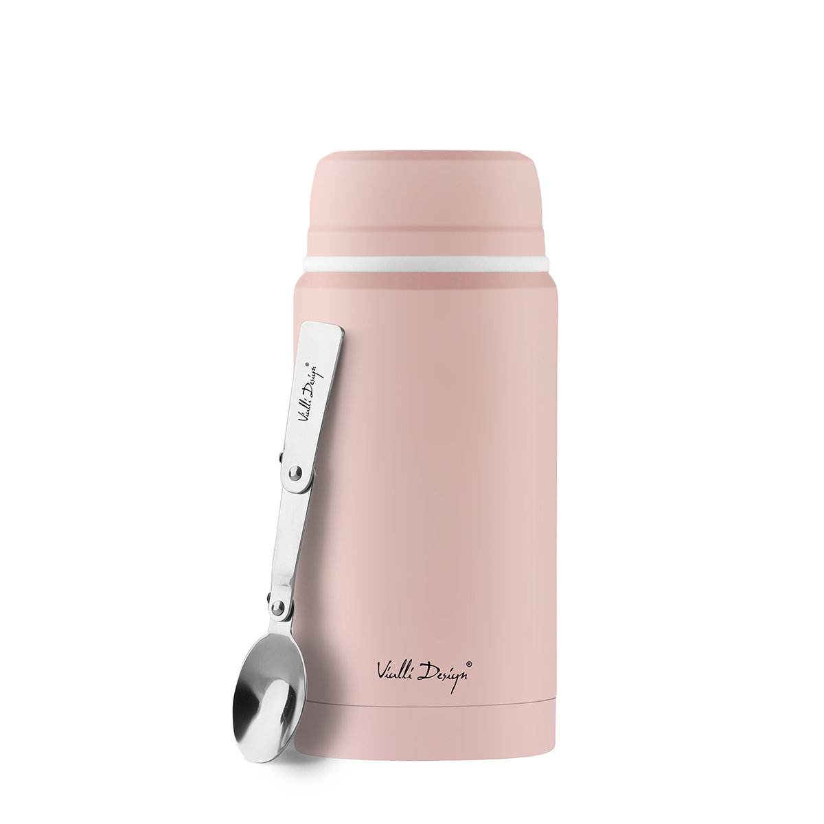 Vialli Design Termos obiadowy w kolorze jasnoróżowym - 750 ml