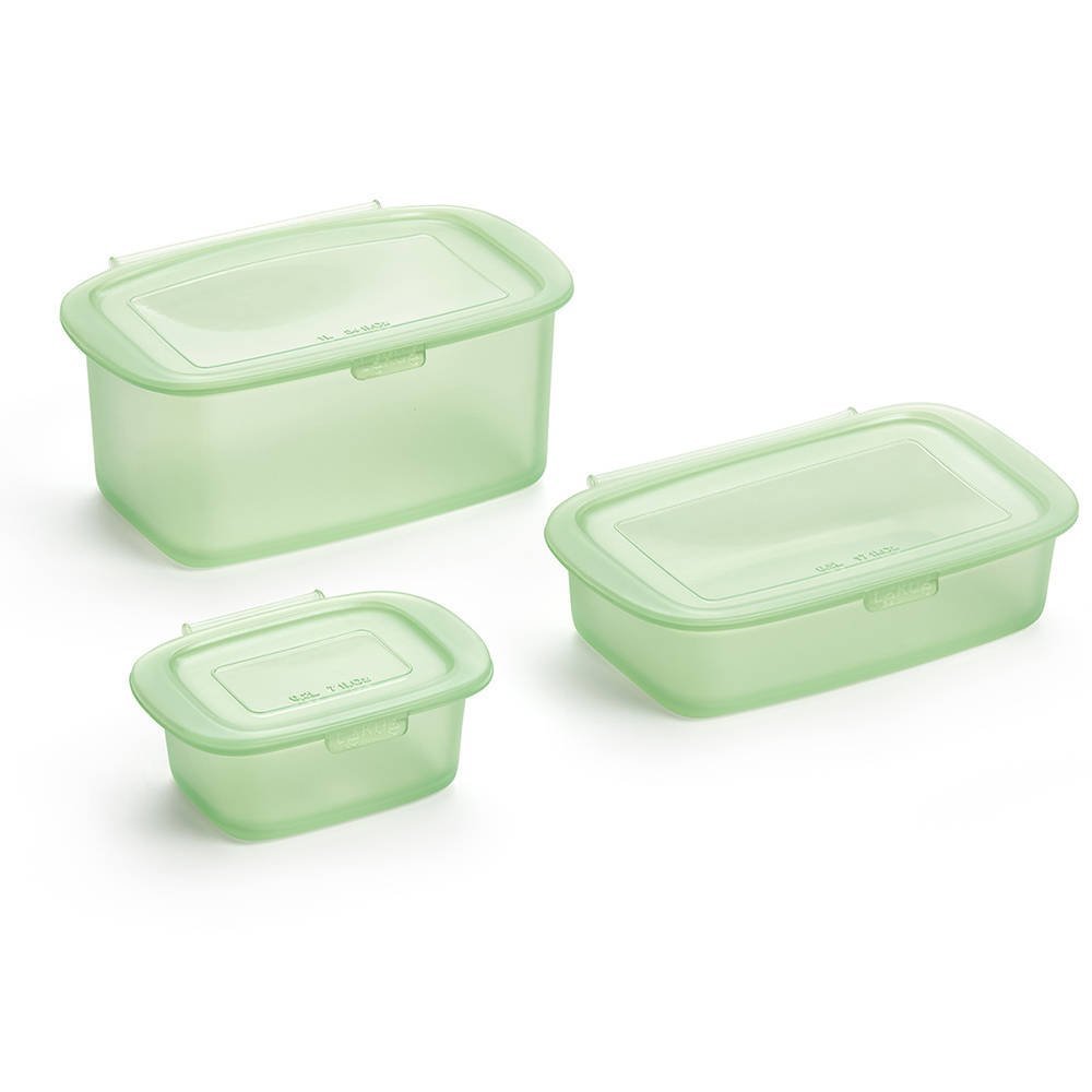 Lekue Pojemniki do żywności bez plastiku 3 szt 3420000SURM017