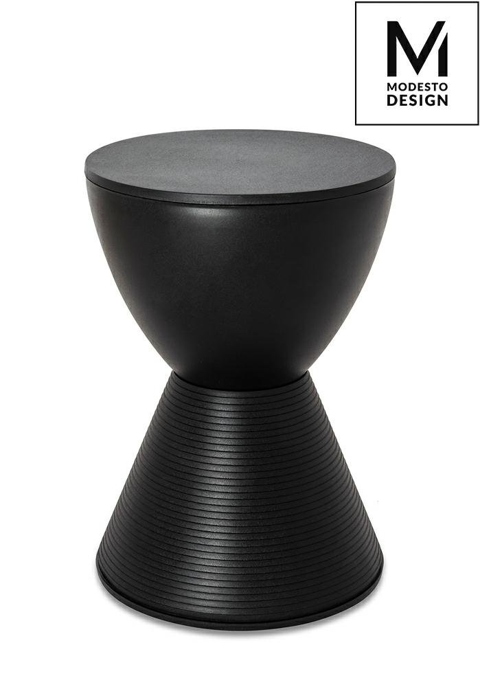 Modesto Design MODESTO stołek TAMBURO czarny polipropylen