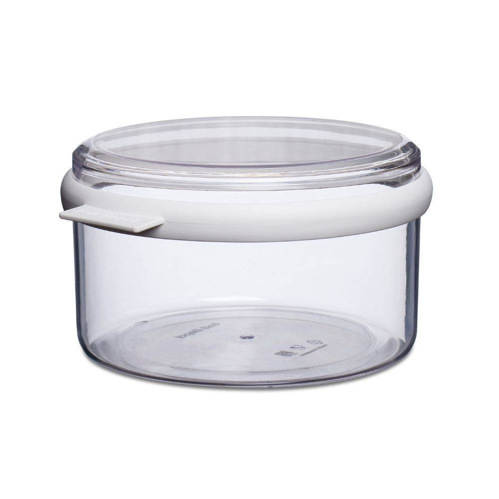 MEPAL Rosti Mepal 106712030600  stora puszka na zapasy okrągły SAN/termoplastyczny elastomer 20,7 x 19 x 10,8 cm/1,5 L biały 106712030600