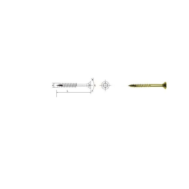 UNIMET WKRĘT UNIWERSALNY SAMOWIERCĄCY TORX 6.0*90MM HS 942984 [6704519]