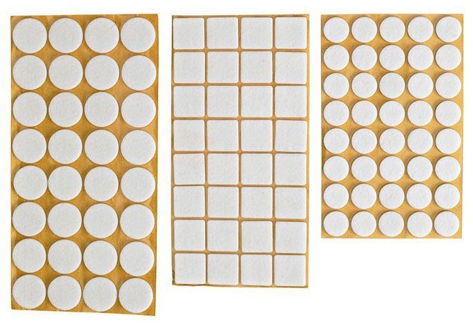 UNIMET PODKŁADKA FILCOWA BLISTER BIAŁA 28*28MM - 12SZT U-100-0215 [6702235]