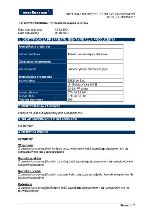 Tytan Taśma dekarska dekarska ciemny brąz 150mmx10m DAT-TF-CB-150WZ