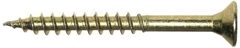 WKRĘT DO DREWNA OCYNK ŻÓŁTY 3.5*45MM GWINT NIEPEŁNY