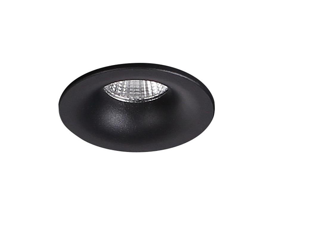 Maxlight oczko stropowe LED Max Yuca Fixed 3W 250lm 3000K 4,7cm czarne H0103 H0103
