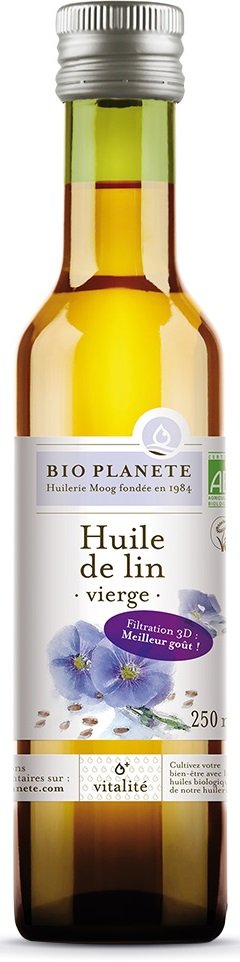 Bio Planete (oleje i oliwy) OLEJ LNIANY VIRGIN BIO 250 ml - BP_4205