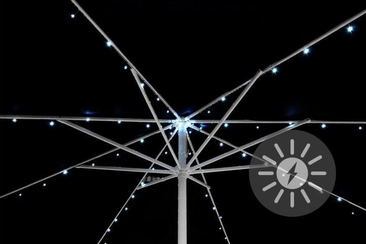 Garthen Solarny migający łańcuch dla oświetlenia parasola słonecznego - 72 LED