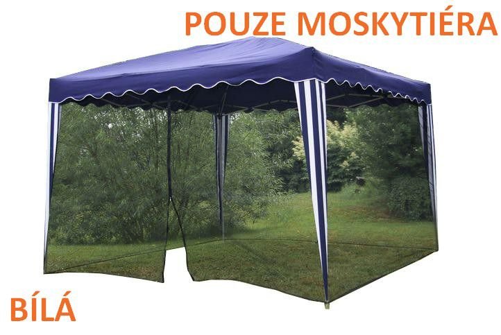 Garthen Moskitiera siatka ochronna do pawilonu 3x3 m biała
