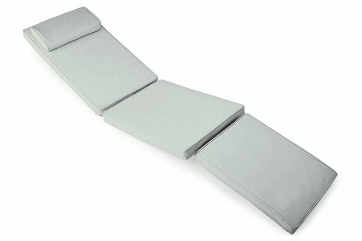 Divero Mata do krzeseł ogrodowych FLORENTINE - jasnoszara