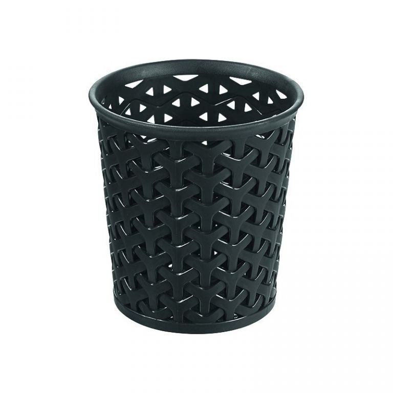 Curver 218654 kosz do przechowywania My Style, okrągła polipropylenu czarna 15 x 15 x 14 cm 218654