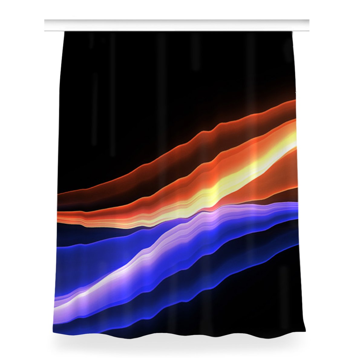 Gotowa zasłona na kółka Promienie dekor 150x200 cm, Fabricsy