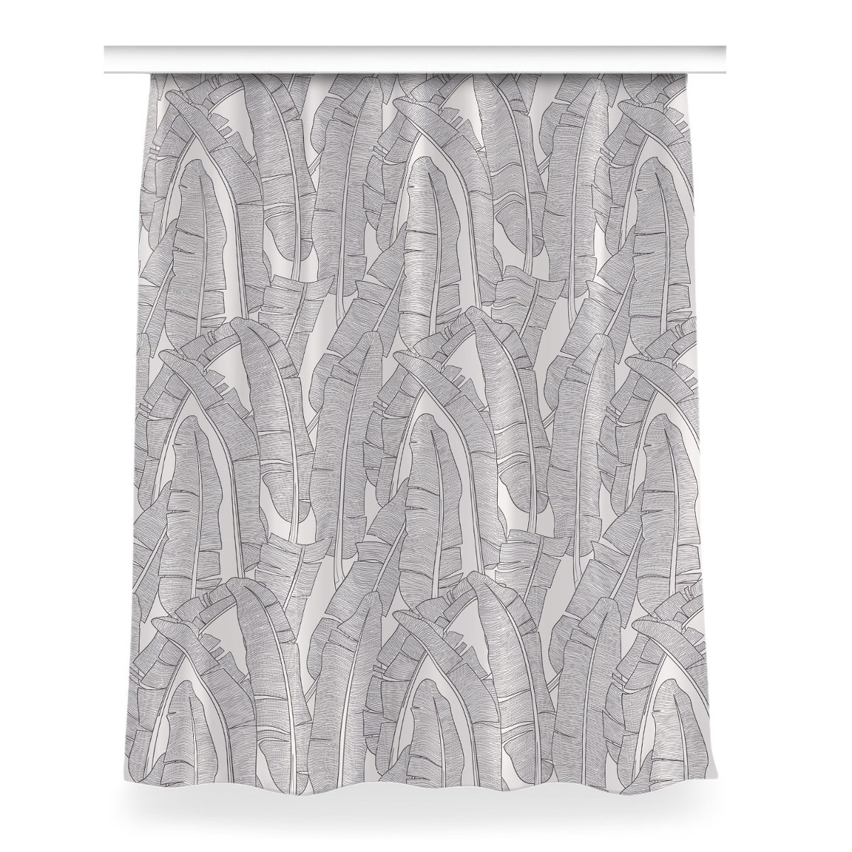 Gotowa zasłona na kółka Liście bananowca 150x200, Fabricsy