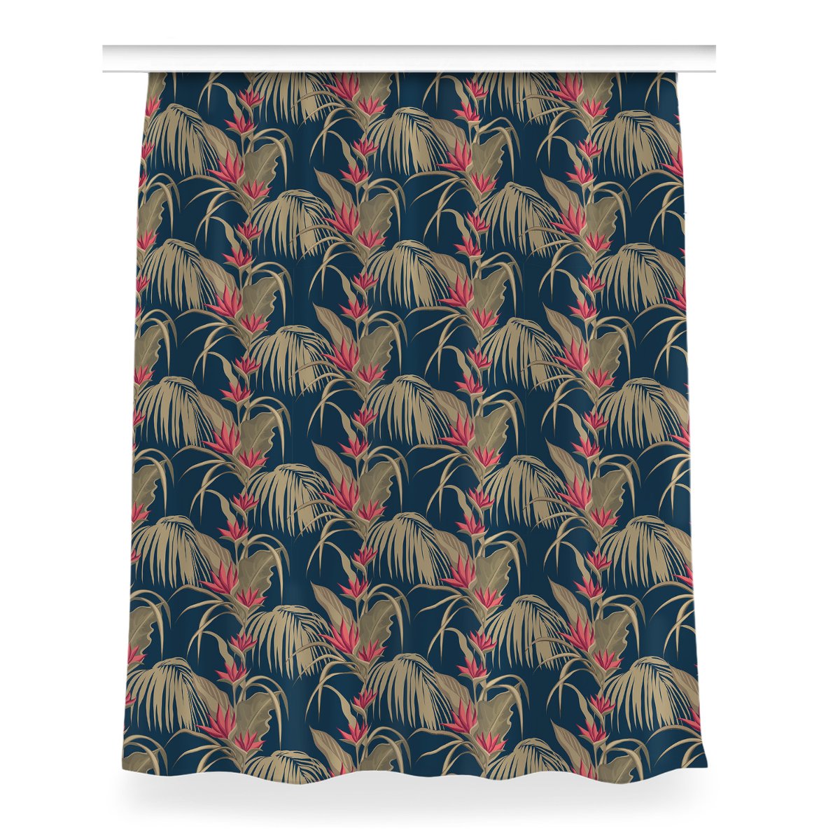 Gotowa zasłona z grafiką Tropikalne Palmy 150x200, Fabricsy