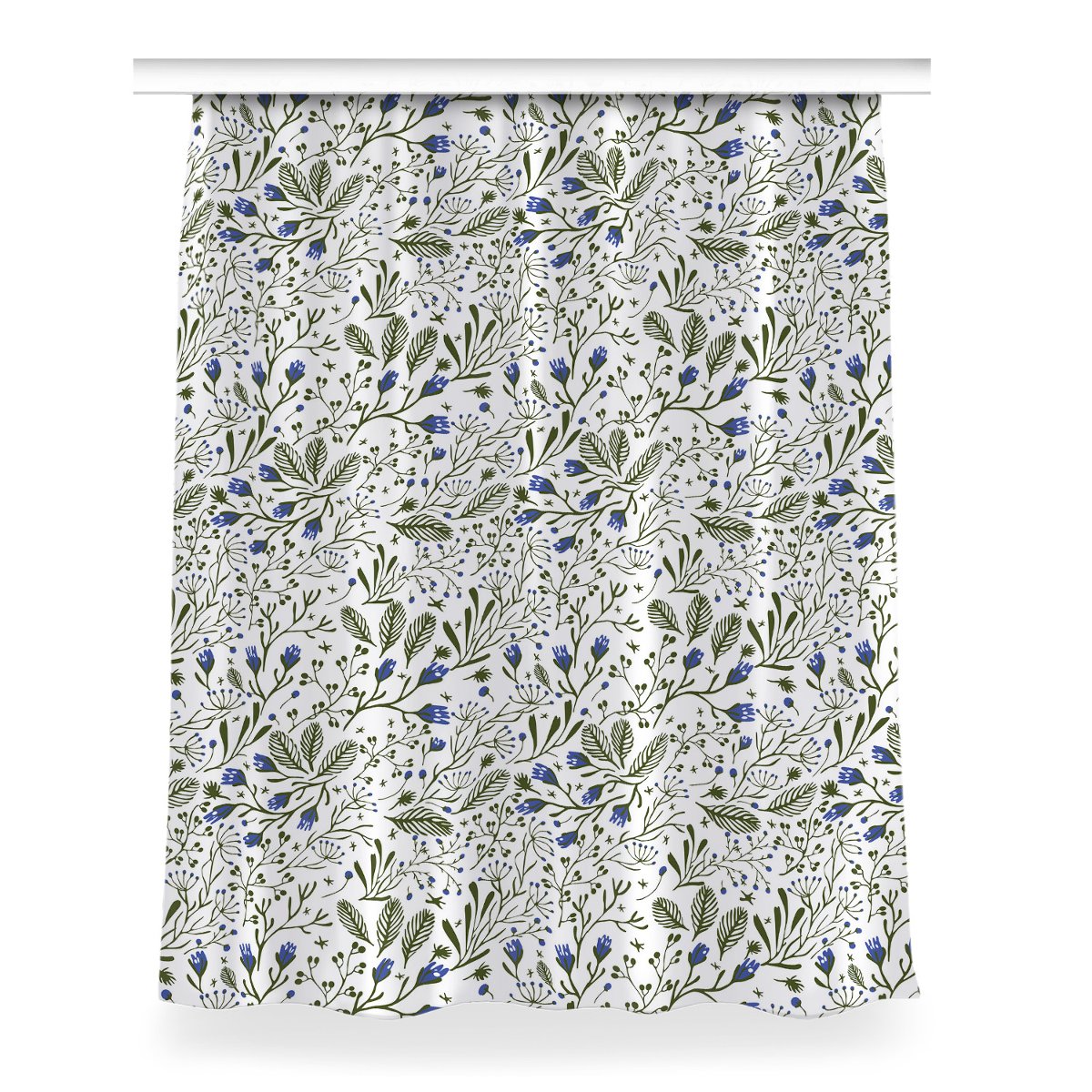 Kolorowa zasłona z nadrukiem Kwiaty wzór 150x200, Fabricsy