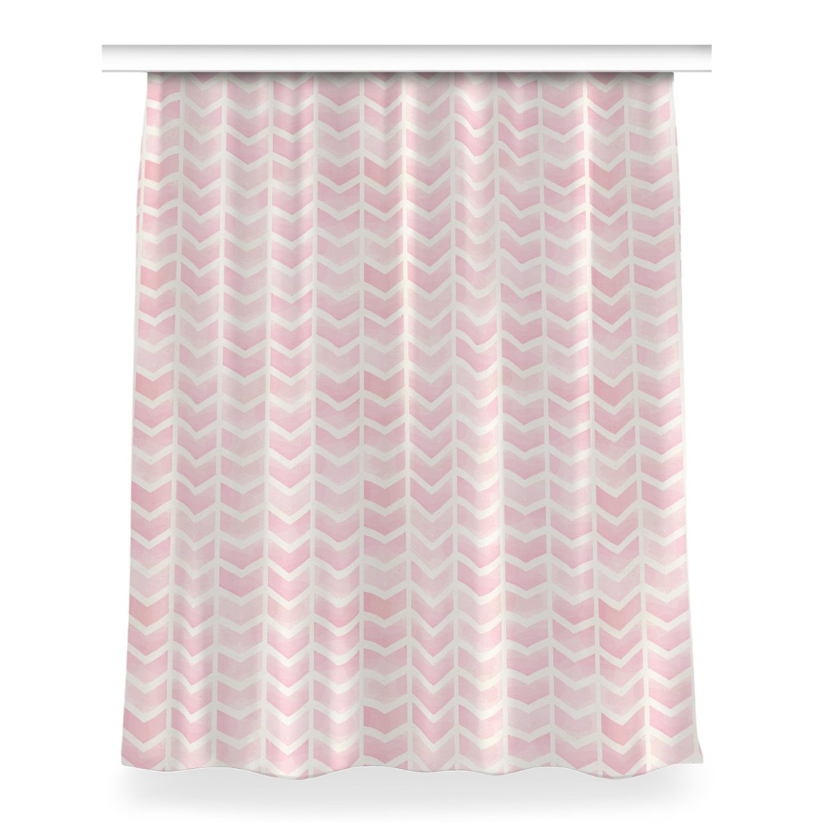 Gotowa zasłona z grafiką Różowe wektory 150x200 cm, Fabricsy