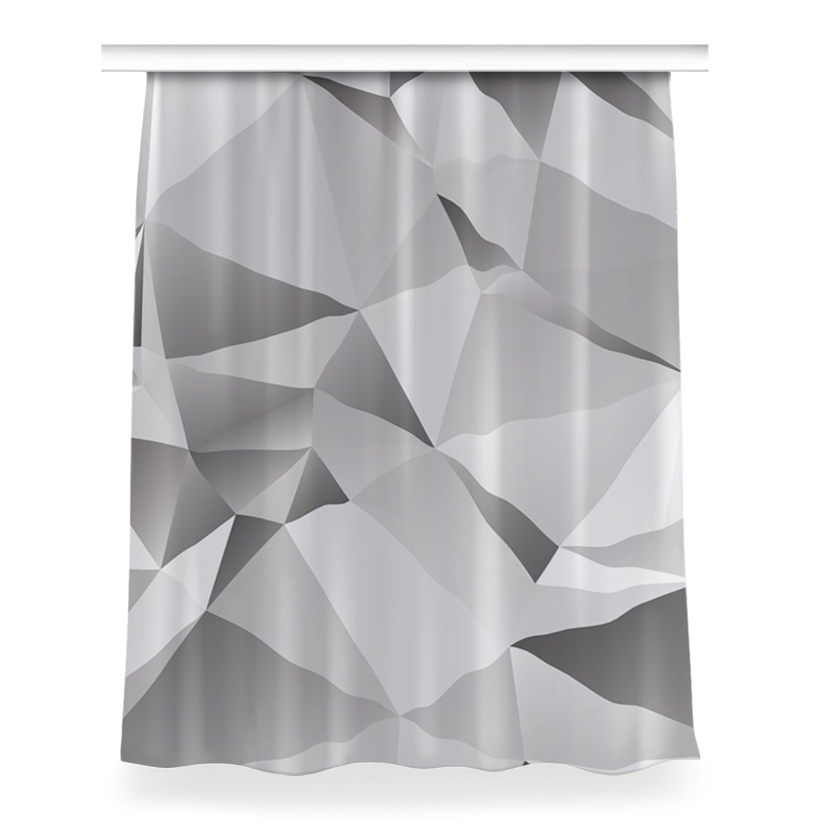 Gotowa zasłona Abstrakcja szara do salonu 150x200, Fabricsy
