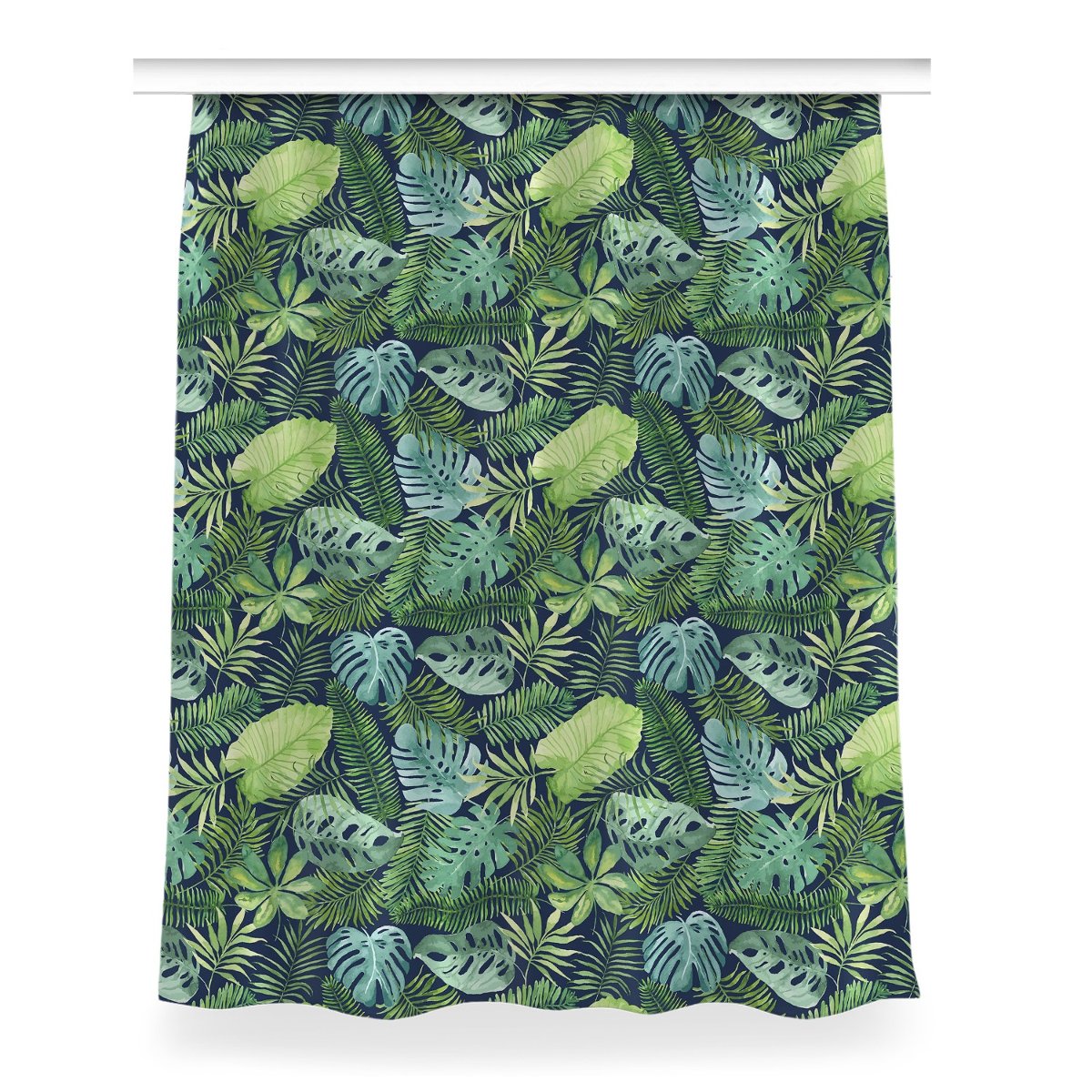 Gotowa zasłona Egzotyczne liście dekor 150x200 cm, Fabricsy