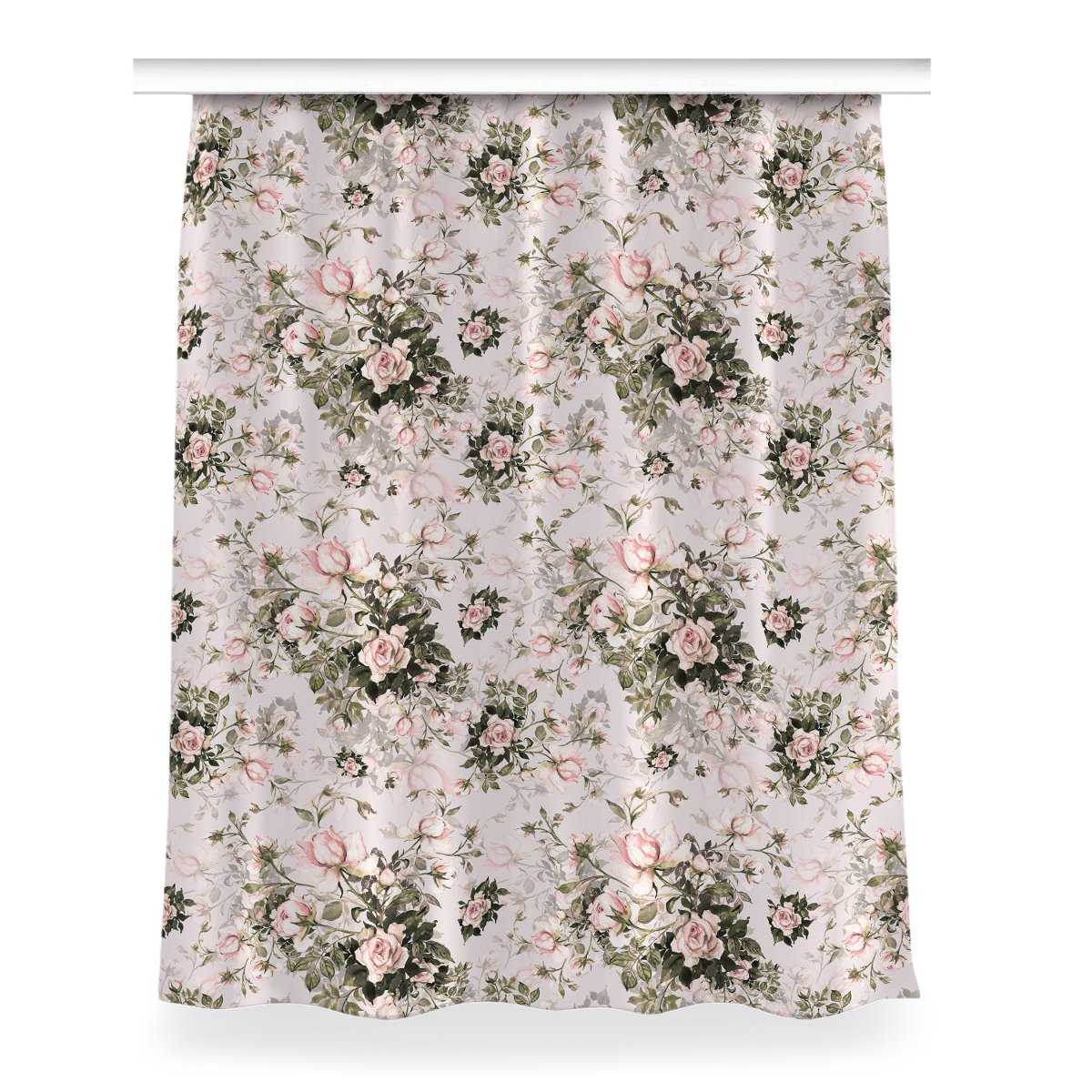 Gotowa zasłona z nadrukiem Kolorowe kwiaty 150x200, Fabricsy