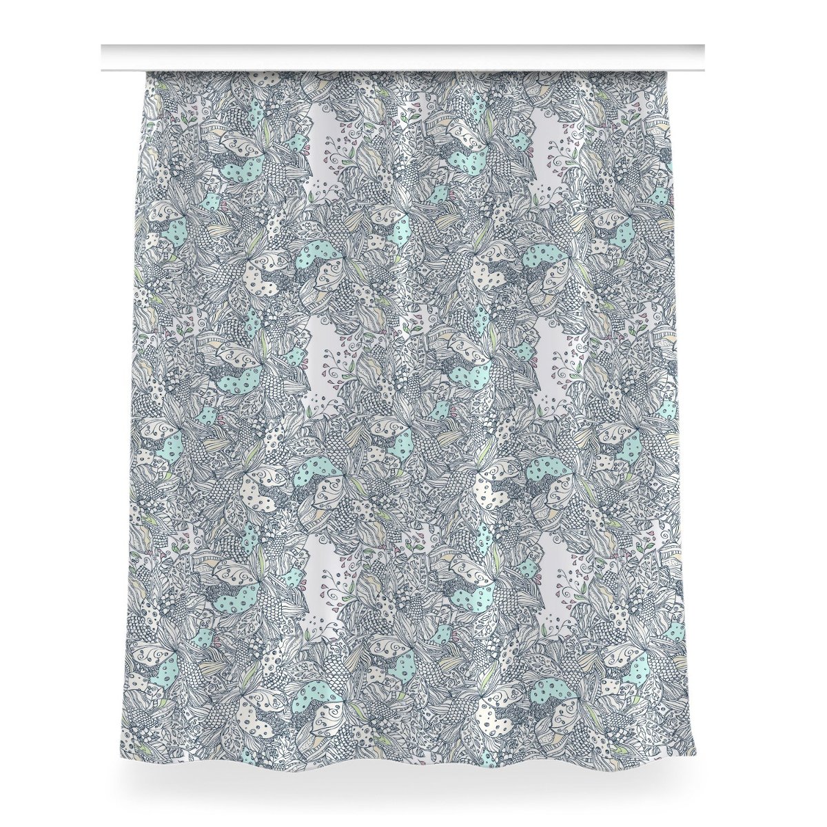 Kolorowa zasłona z nadrukiem Kwiaty dekor 150x200, Fabricsy