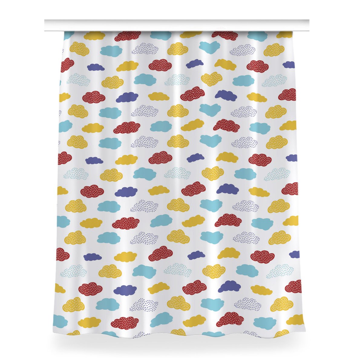 Gotowa zasłona z grafiką Kolorowe chmury 150x200, Fabricsy