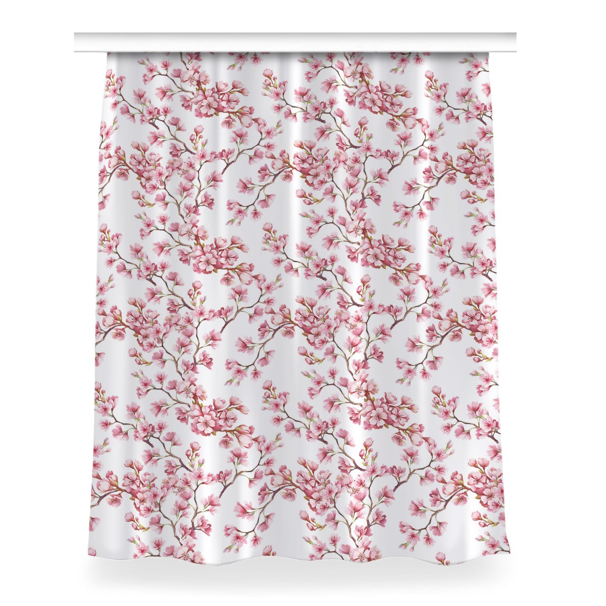 Klasyczna zasłona kolory Różowe kwiaty 150x200 cm, Fabricsy