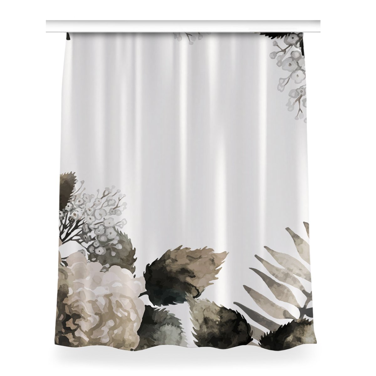 Gotowa zasłona na kółka Kwiaty Hortensji 150x200, Fabricsy