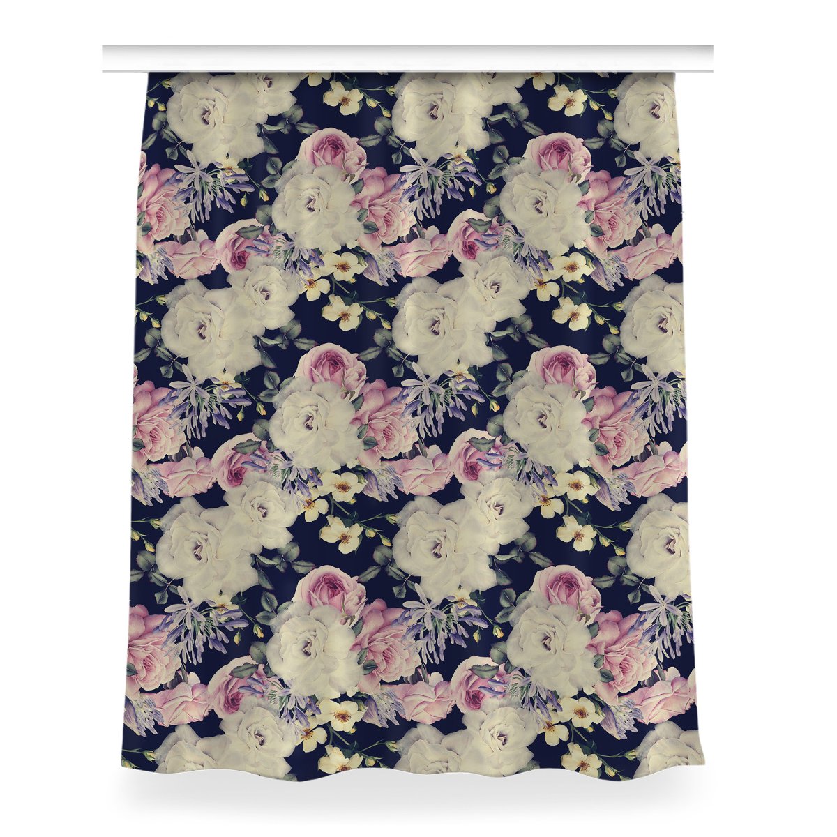 Gotowa zasłona z nadrukiem Barokowe kwiaty 150x200, Fabricsy