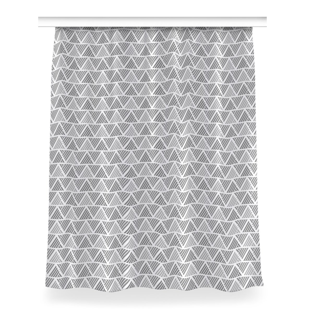 Gotowa zasłona z grafiką Wzór w trójkąty 150x200, Fabricsy