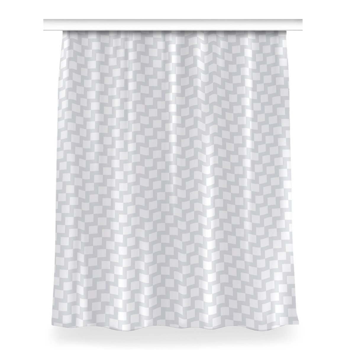Gotowa zasłona na kółka Wzór kwadraty 3D 150x200, Fabricsy
